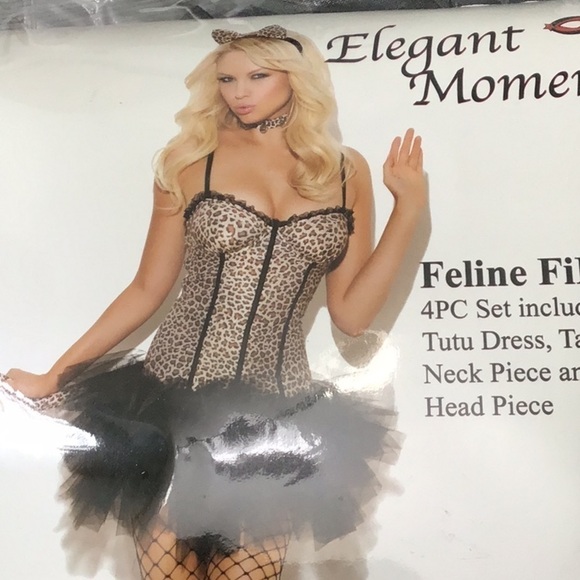 Nwt Elegant Moments Feline Fifi adult costume XL - Picture 3 of 6